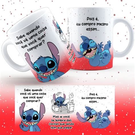 Caneca Stitch Frases Divertidas Elo Produtos Especiais