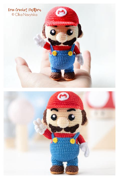 Mini Super Mario Crochet Pattern Amigurumi Pdf Pattern Mario Crochet