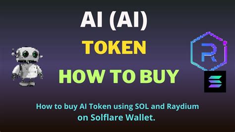 How To Buy AI AI Token On Solflare Wallet Using Raydium Exchange