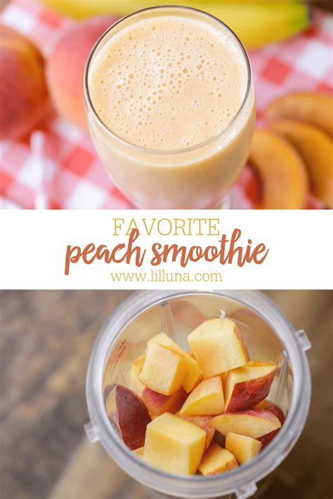 Peach Smoothie Under 70 Calories Lil Luna