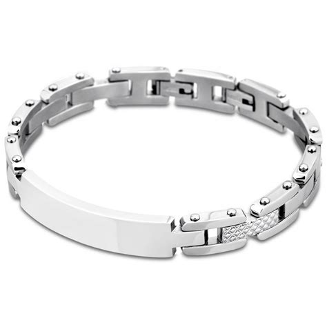 Bracelet Men In Black Ls Bracelet Acier Gourmette Argent