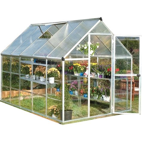 Palram 6x10 Hybrid Greenhouse Kit Silver Hg5510