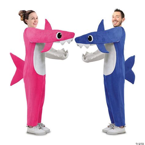 Adults Daddy Shark And Mommy Shark Couples Costumes