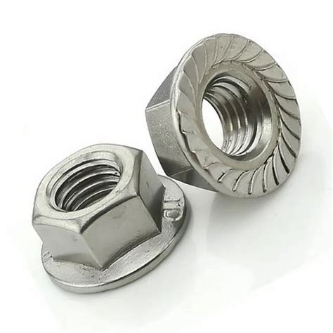 Stainless Steel Hexagonal Flange Nut Thickness Mm At Rs Piece In