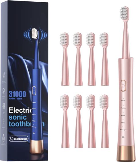 Ajelu Sonic Electric Toothbrush For Adults Usb Rechargeable Sonic