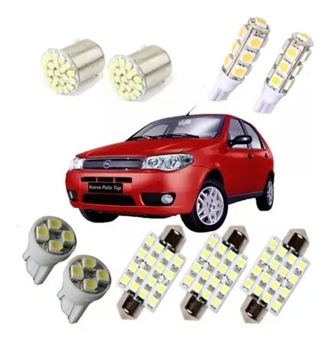 Kit Lampadas Led Palio G G G Meia Luz Teto Placa R T