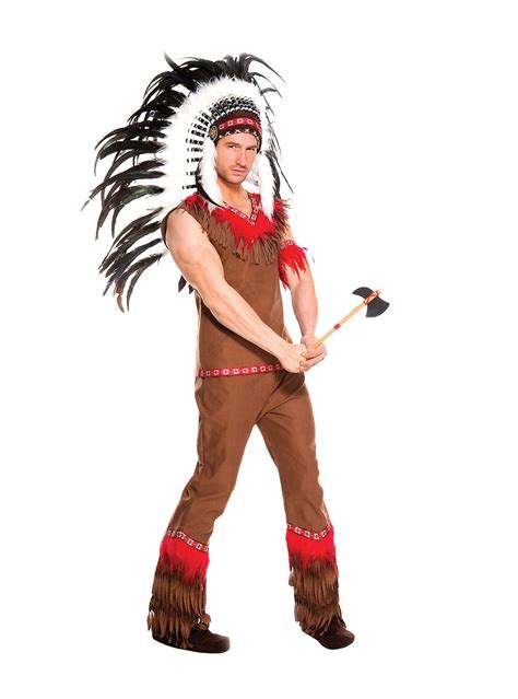 Adult Chief Long Arrow Halloween Costume Indian Costumes | ubicaciondepersonas.cdmx.gob.mx