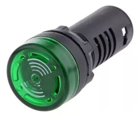 X Alarme Sonoro Sonalarme Buzzer Led Vermelho V Mm Frete Gr Tis