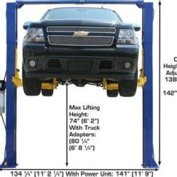 Atlas 9KOHX Overhead 9 000 Lbs Capacity 2 Post Lift Race Tools Direct