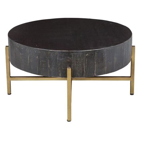 This Coffee Table Pairs Hand Distressed Mango Wood Finished In Black