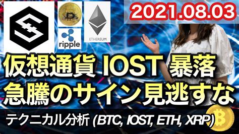 仮想通貨 テクニカル分析【83 今後の予想（btc、iost、eth、xrp）】 Youtube