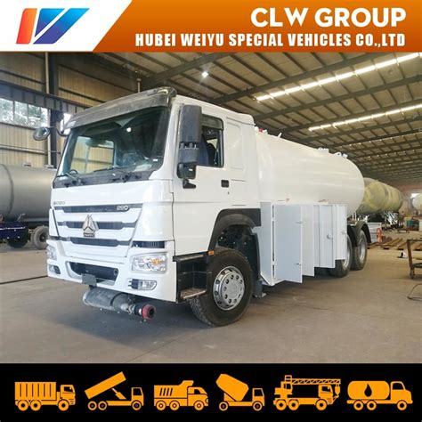 Sinotruk Howo 10 Wheels 20000liters 20cbm 10mt 10tons Lpg Bobtail Truck China Bobtail Truck