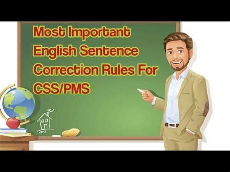 Most Important Sentence Correction Rules Css PMS YouTube