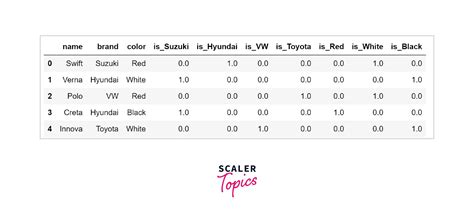 One Hot Encoding Scaler Topics