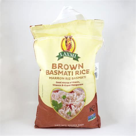 Laxmi Brown Basmati Rice 10lb Iqbal Foods Inc