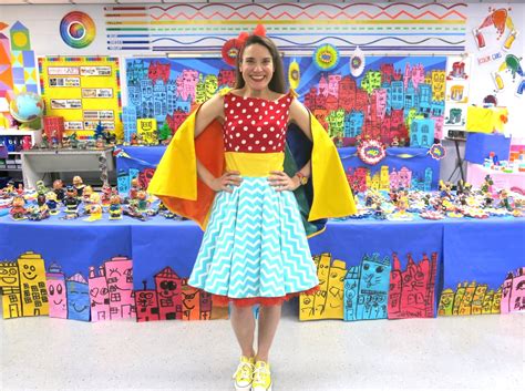 Cassie Stephens Diy Superhero Dress With Rainbow Cape