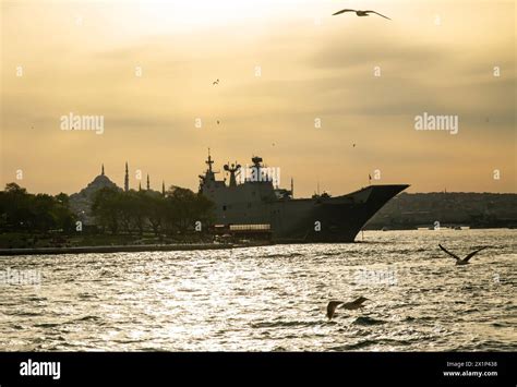 Spanish Navys LHD Juan Carlos I On Board 2 AB212 Helicopters 4 AV 8B