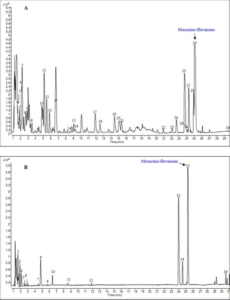 Hplcesidadqtofmsms Base Peak Chromatograms In Negative Ion Mode Download Scientific