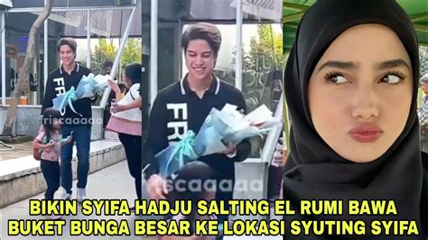 So SweetEl Rumi Bawa Buket Bunga Spesial Ke Lokasi Syuting Syifa Hadju