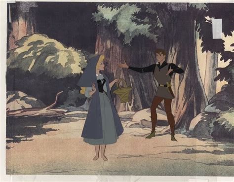 Production Cels Featuring Briar Rose And Prince Phillip From Sleeping Beauty Sleeping Beauty