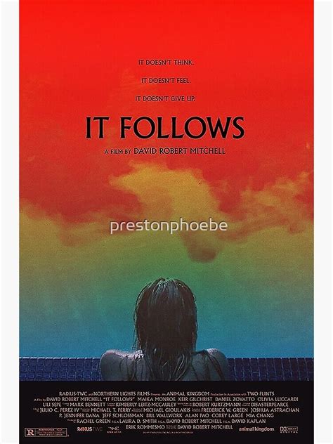 "it follows movie poster" Poster for Sale by prestonphoebe | Redbubble