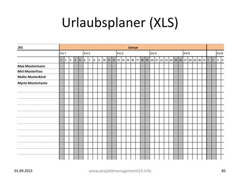 Urlaubsplaner In Excel F R Ihr Projektteam Erstellen Mit Vorlage Zum