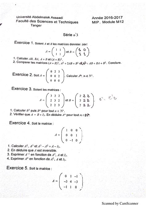 Algèbre 1 TD 3 mip and mipc Algébre Studocu