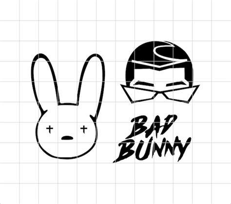 Bad Bunny Svg Bad Bunny Logo Svg Bad Bunny Face Bad Bunny | Etsy