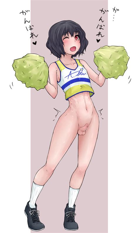 Rule 34 1boy Artist Request Black Hair Bottomless Cheerleader Erection Flat Chest Male Male