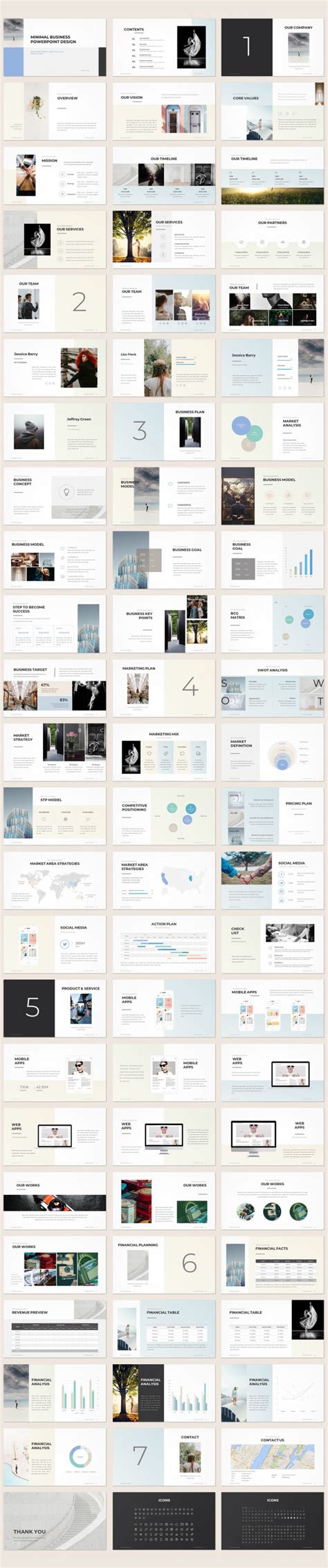 Minimal Business Plan Powerpoint Template