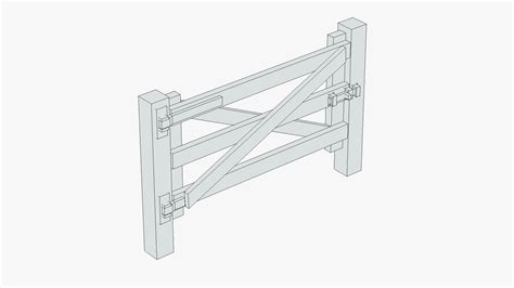 3d Stylized Wooden Fence Turbosquid 1910288