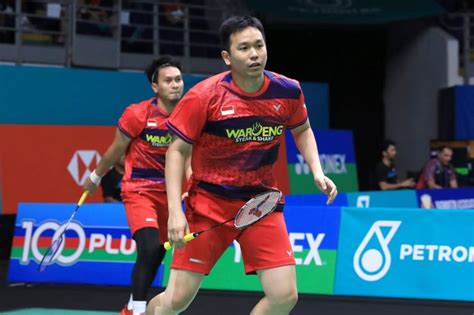 Ahsan Hendra Sikat Pasangan Taiwan Tembus 16 Besar Singapore Open 2023