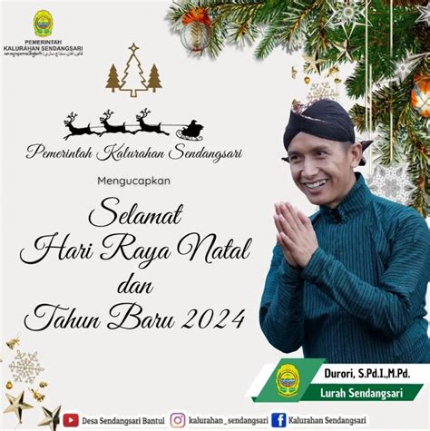 Selamat Hari Raya Natal Dan Tahun Baru Website Kalurahan Sendangsari