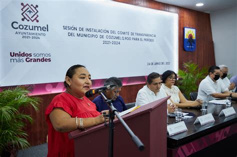 GOBIERNO DE COZUMEL INSTALA EL COMITÉ DE TRANSPARENCIA DEL MUNICIPIO