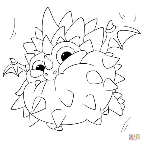 Skylanders Swap Force Pop Thorn Coloring Page Free Printable Coloring