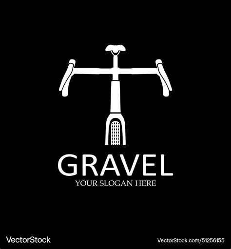 Gravel Bike Cyclocross Logo Royalty Free Vector Image