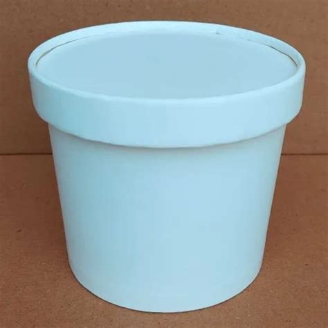 White Plain Round Paper Container Packaging Type Box At Rs 460piece In Noida