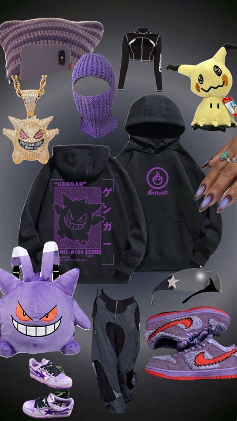 Gengar Based Fit Gengar Hoodie Gengar Pokemon Clothes