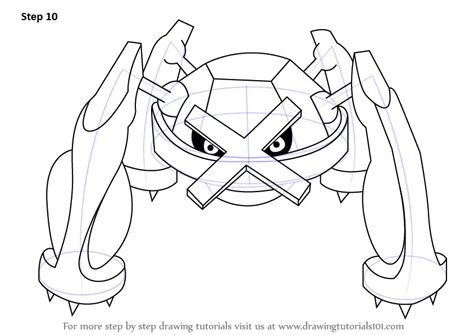 Step By Step How To Draw Metagross From Pokemon