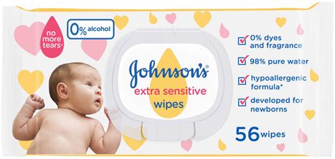 Влажные салфетки для детей Johnson's Baby Экстра нежные 0+ 56 шт ...