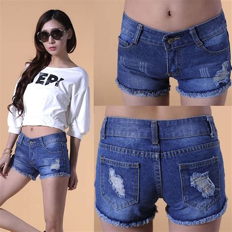 2018 2016 New Fashion Shorts Women Jeans Low Waist Denim Brand Shorts