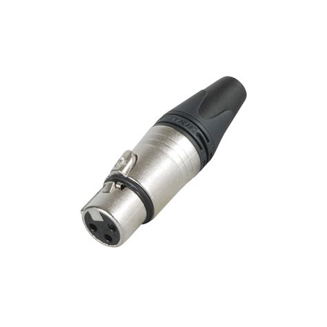 NEUTRIK NC3FXX Silver Plated 3 Way Female XLR Connector Ø8mm Unit