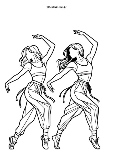 Desenhos De Danças - 91 Desenhos De Dança Para Colorir – 123 Colorir