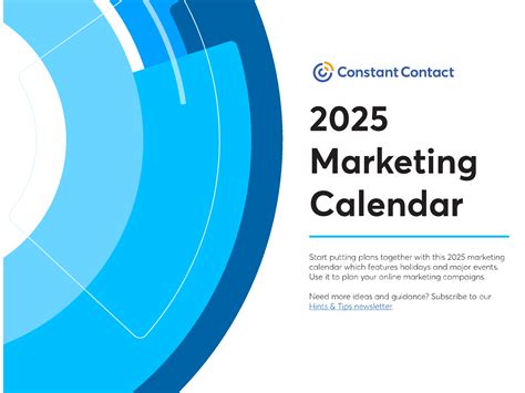 2025 Online Marketing Calendar: Template and Marketing Holidays