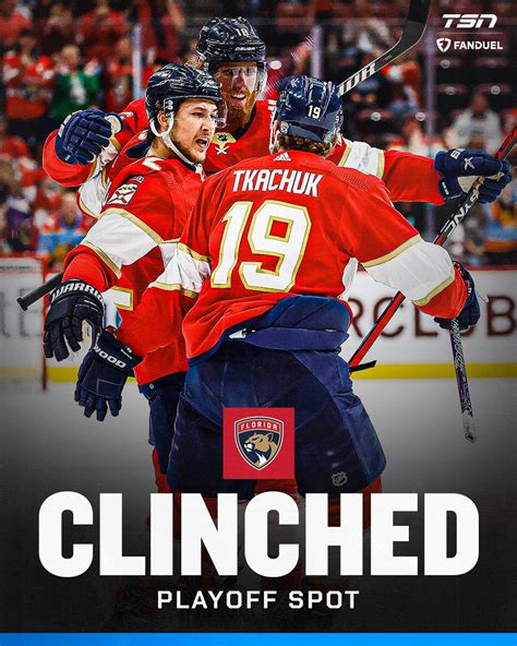 Tsn Edge On Twitter The Florida Panthers Have Clinched A Spot In The