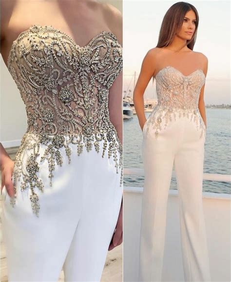 23 Elegant Wedding Jumpsuit Designs The Glossychic In 2024 Womens