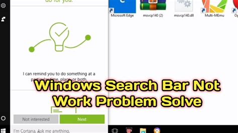 How To Fix Search Bar Not Working In Windows 10 In Tamil YouTube