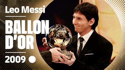 Leo Messi Balón De Oro 2009