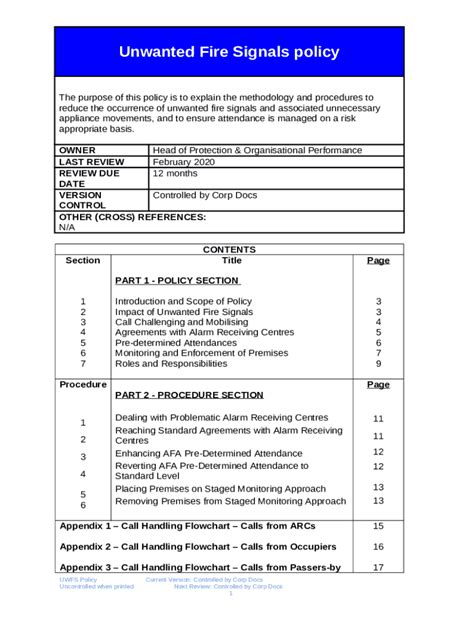 False Alarms Derbyshire Fire And Rescue Service Doc Template PdfFiller