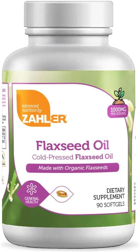 Zahler Now Vegetarian Flaxseed Oil Organic Flax Seed Oil Cold Pressed Flax Oil